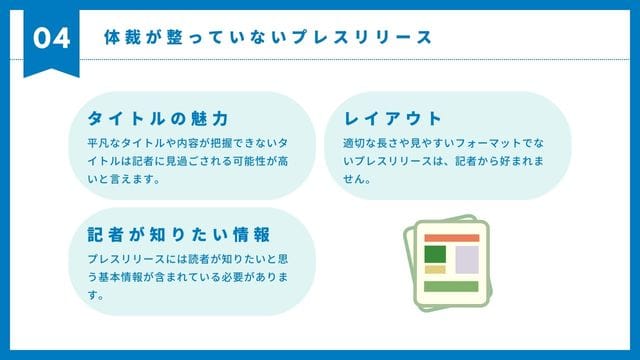 体制が整っていないプレスリリース　インフォグラフィック