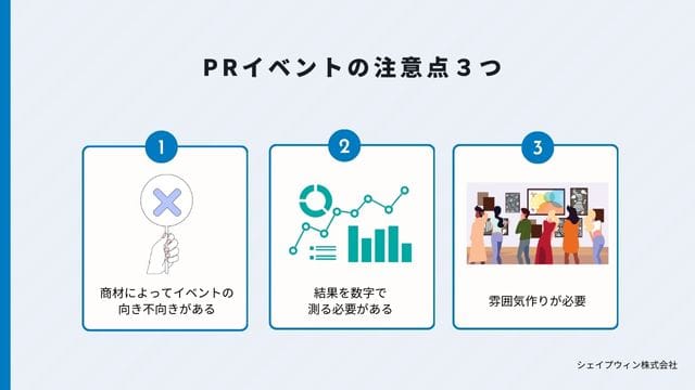 PRイベントとは?効果・開催方法・成功事例まとめ pr イベント 注意点